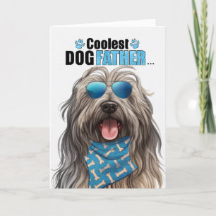 Cartes Pour Fêtes Annuelles Bergamasco Chien Coolest Papa Jamais Fête des père