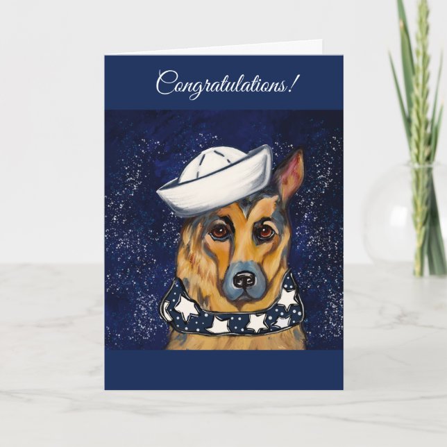 Cartes Pour Fêtes Annuelles Berger allemand (Devant)