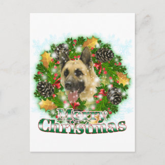 Cartes Pour Fêtes Annuelles Berger allemand de Joyeux Noël