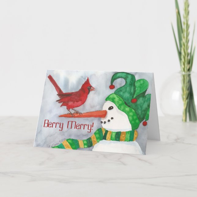 Cartes Pour Fêtes Annuelles Berry Merry (Devant)