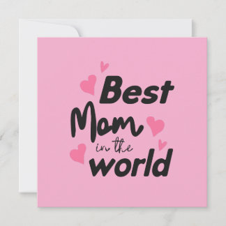 Cartes Pour Fêtes Annuelles Best Mom In the World : Collection de la Fête des 