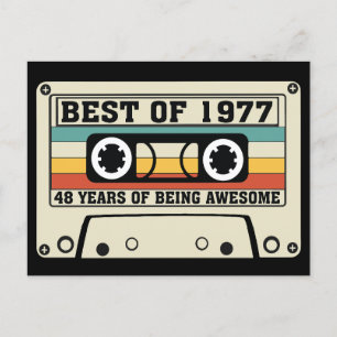 Cartes Pour Fêtes Annuelles Best of 1977 48 ans d'être génial
