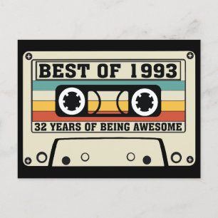 Cartes Pour Fêtes Annuelles Best of 1993 32 ans d'être génial