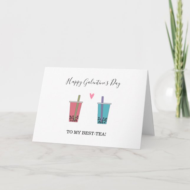 Cartes Pour Fêtes Annuelles bestie amusante Bonne amitié de la Saint-Galentin (Devant)