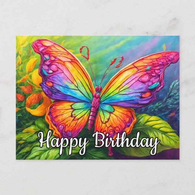 Cartes Pour Fêtes Annuelles Beurre Artistique Vibrant (Devant)