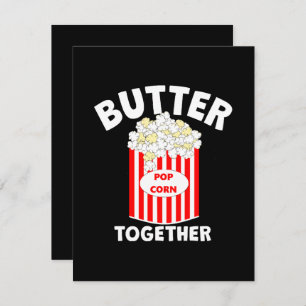 Cartes Pour Fêtes Annuelles BEURRE Ensemble Film Popcorn