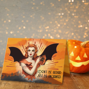 Cartes Pour Fêtes Annuelles Bewitment Enchantment Retro Halloween