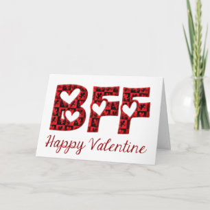Cartes Pour Fêtes Annuelles BFF I Lote Cute Cupid Typographie Valentine