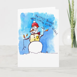 Cartes Pour Fêtes Annuelles Biceps Frostys