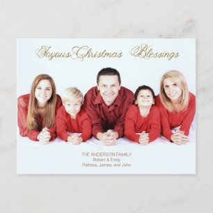 Cartes Pour Fêtes Annuelles Bienheureuse Noël Photo Religieuse Simple