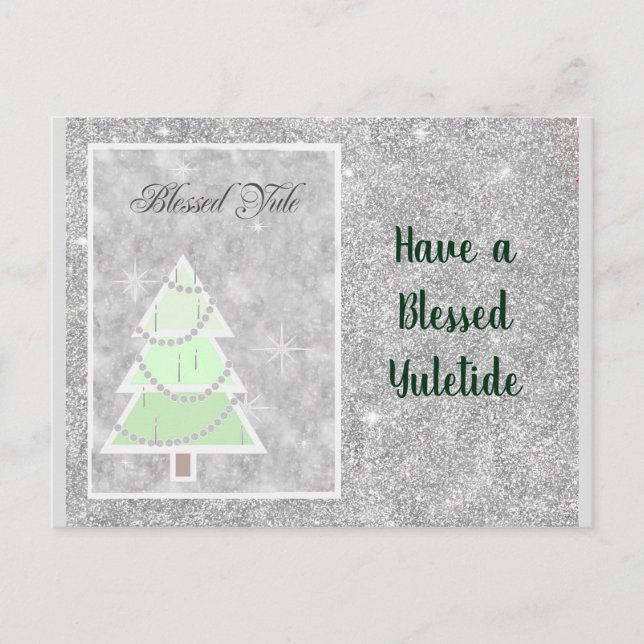 Cartes Pour Fêtes Annuelles Bienheureux Yule (Devant)