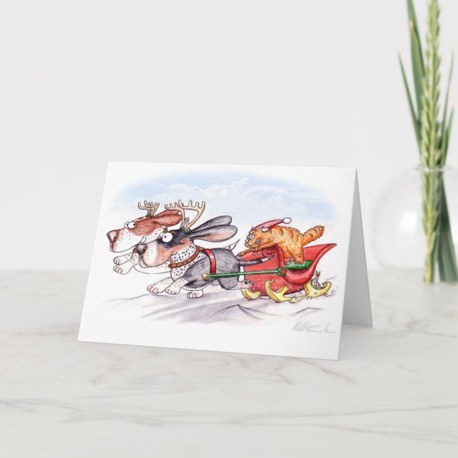 Cartes Pour Fêtes Annuelles Biens de Noël (Devant)