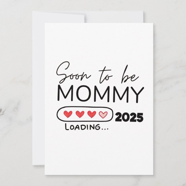 Cartes Pour Fêtes Annuelles Bientôt être maman 2025 Saint Valentin Grossesse (Devant)