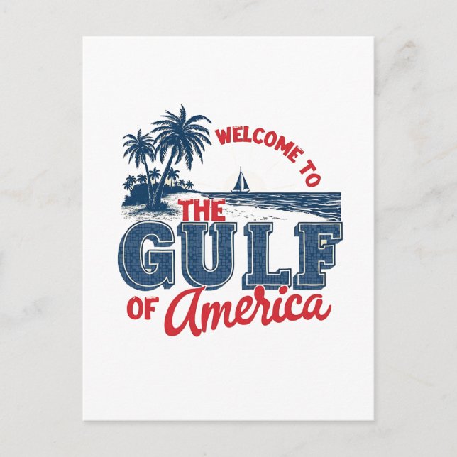 Cartes Pour Fêtes Annuelles Bienvenue dans le Golfe d'Amérique Immigrant Mexic (Devant)