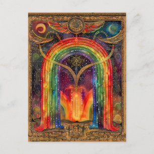 Cartes Pour Fêtes Annuelles Bifröst le pont arc-en-ciel norrois
