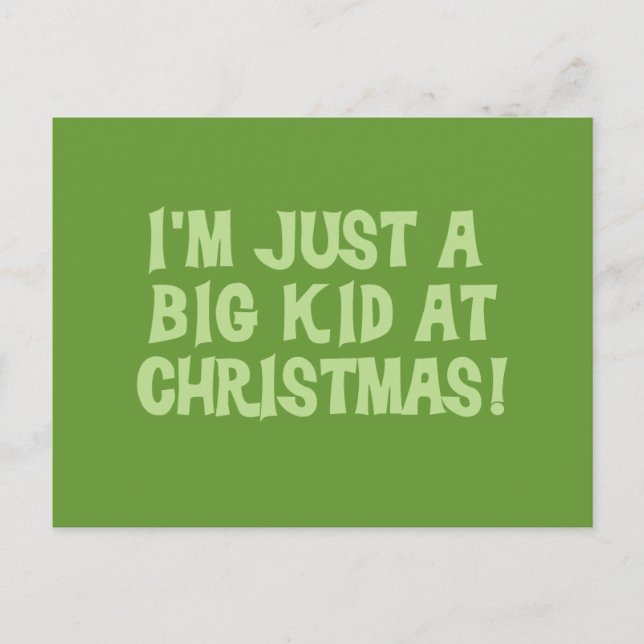 Cartes Pour Fêtes Annuelles Big Kid à Noël Tshirts et cadeaux (Devant)