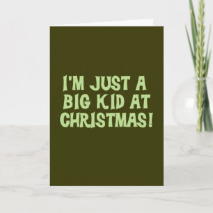 Cartes Pour Fêtes Annuelles Big Kid à Noël Tshirts et cadeaux