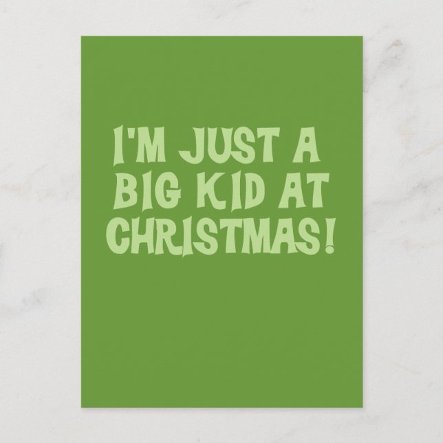 Cartes Pour Fêtes Annuelles Big Kid à Noël Tshirts et cadeaux (Devant)