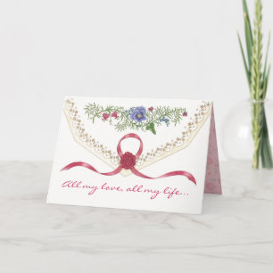 Cartes Pour Fêtes Annuelles Billet de Billet Doux Valentine