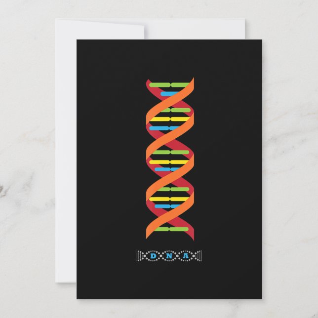 Cartes Pour Fêtes Annuelles biologie ADN molécule science professeur gènes (Devant)