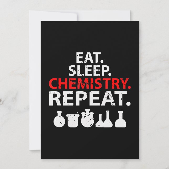 Cartes Pour Fêtes Annuelles Biologie Chimie Professeur Scientifique Chimie-Cad (Devant)
