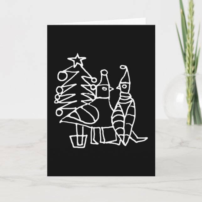 Cartes Pour Fêtes Annuelles **Bir de Noël** (Devant)