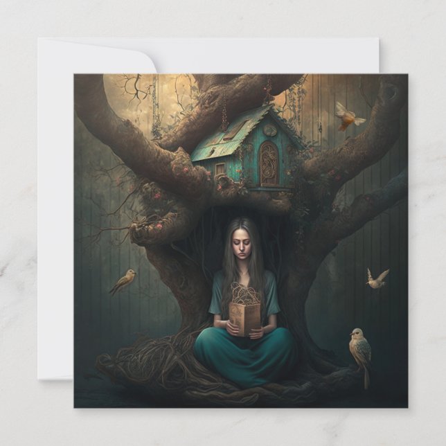 Cartes Pour Fêtes Annuelles Birdhouse Dreams (Devant)