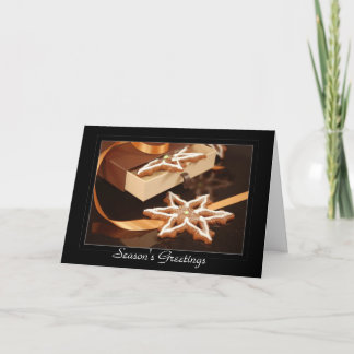 Cartes Pour Fêtes Annuelles Biscuit d'étoile de pain d'épice