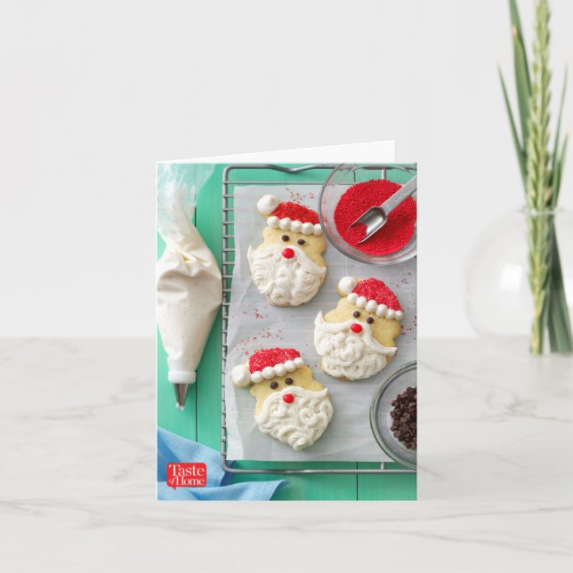 Cartes Pour Fêtes Annuelles Biscuits de sucre du père noël (Devant)