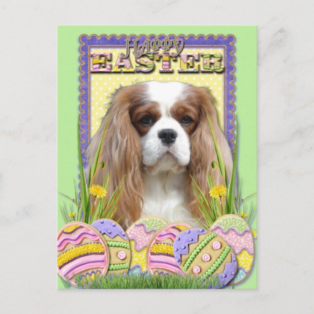 Cartes Pour Fêtes Annuelles Biscuits d'oeuf de pâques - cavalier - Blenheim (Devant)