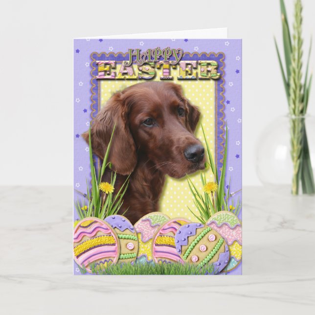 Cartes Pour Fêtes Annuelles Biscuits d'oeuf de pâques - poseur irlandais (Devant)
