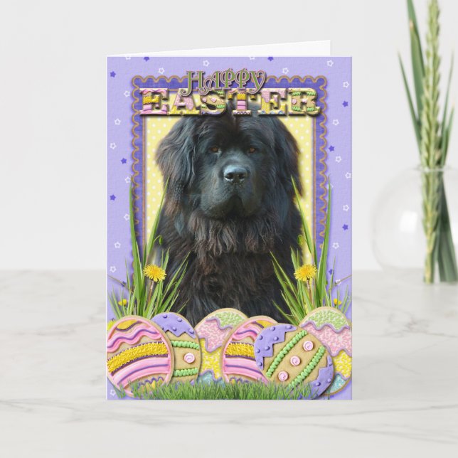 Cartes Pour Fêtes Annuelles Biscuits d'oeuf de pâques - Terre-Neuve (Devant)