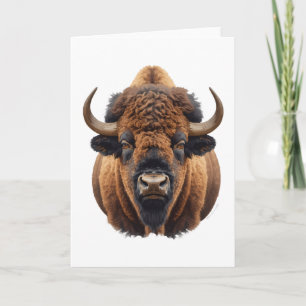 Cartes Pour Fêtes Annuelles Bison / Buffle