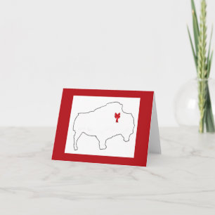 Cartes Pour Fêtes Annuelles Bison et Nœud