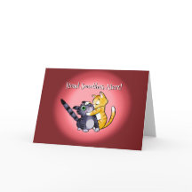 BISOUX À LA TÊTE CHATS DE LA SAINT-VALENTIN par Je