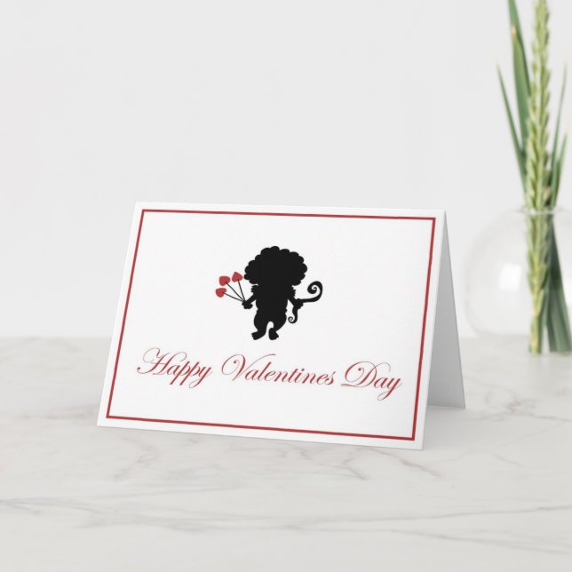Cartes Pour Fêtes Annuelles Black Cupid (Devant)