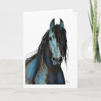 Cartes Pour Fêtes Annuelles BLaCK FRieSiaN HoRSe ' THe ONe ' T-SHiRT