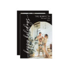 Black Minimaliste Joyeux Vacances Arch Photo