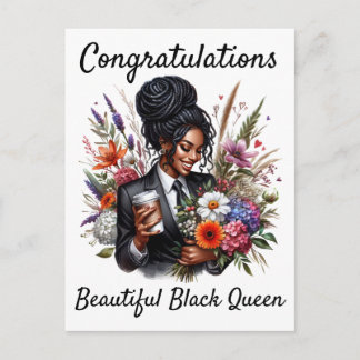 Cartes Pour Fêtes Annuelles Black woman birthday card