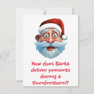 Cartes Pour Fêtes Annuelles Blagues de Noël orage
