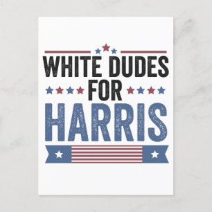 Cartes Pour Fêtes Annuelles Blancs qui soutiennent Harris pour la présidente K