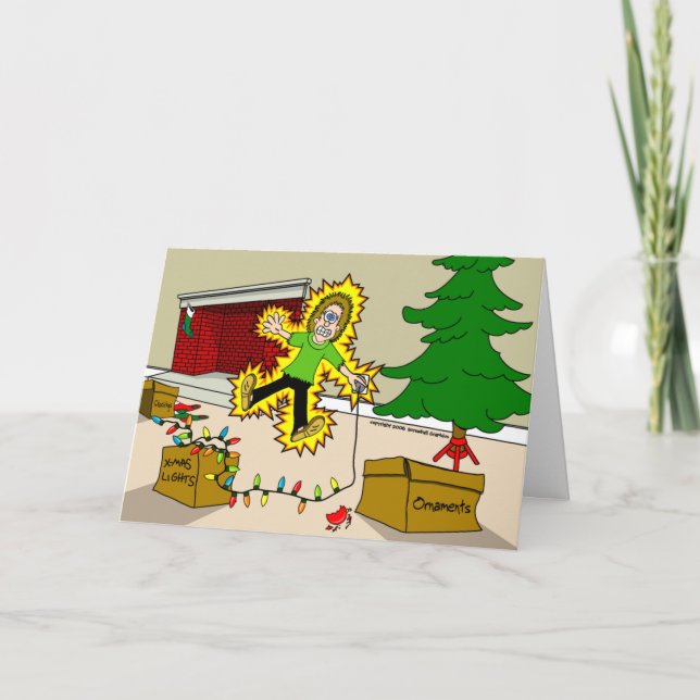 Cartes Pour Fêtes Annuelles Blessures de Noël (Devant)