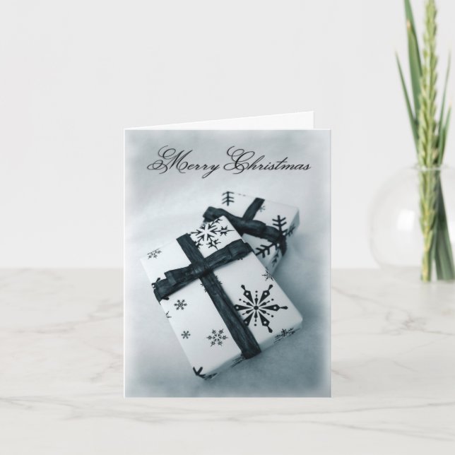 Cartes Pour Fêtes Annuelles Bleu de BW (Devant)