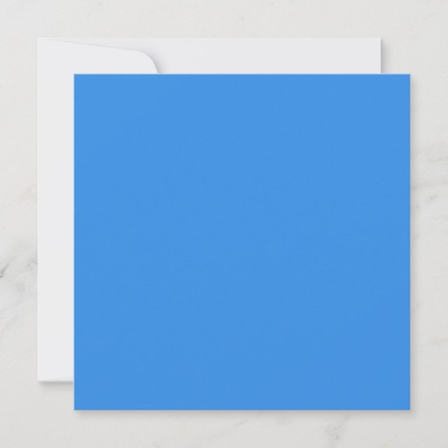 Cartes Pour Fêtes Annuelles Bleu de France (couleur solide) (Devant)