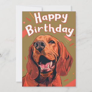 Cartes Pour Fêtes Annuelles Bloodhound Joyeux anniversaire