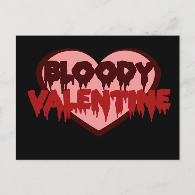Cartes Pour Fêtes Annuelles Bloody Valentine (Devant)