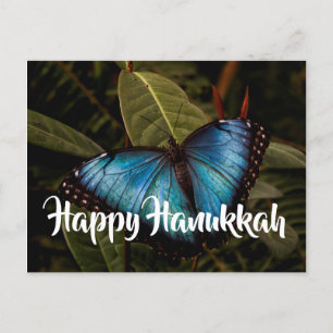 Cartes Pour Fêtes Annuelles Blue Morpho, Bonne Hanoukka