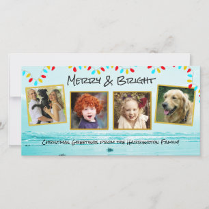 Cartes Pour Fêtes Annuelles Blue Ocean Family Photo Collards