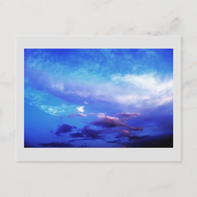 Cartes Pour Fêtes Annuelles Blue Sky Paysage Photographie Art (Devant)