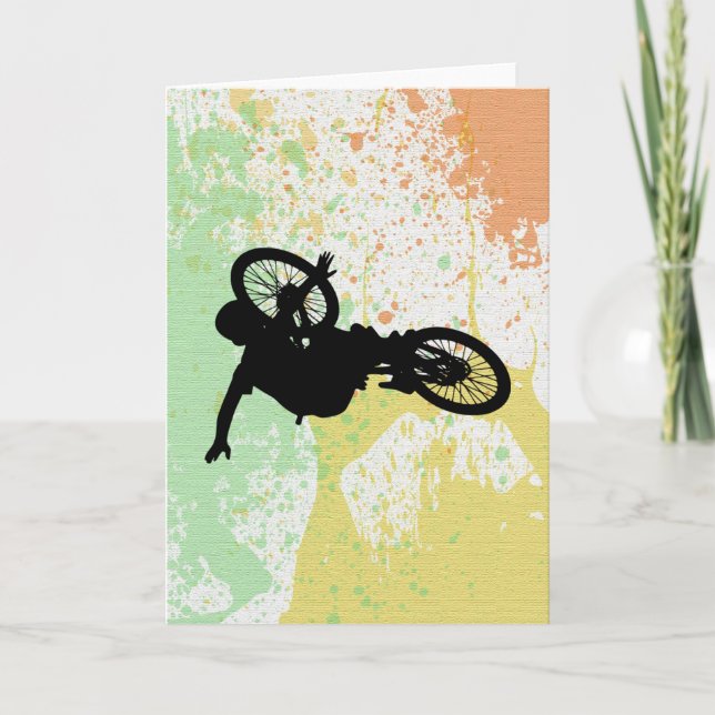 CARTES POUR FÊTES ANNUELLES BMX (Devant)
